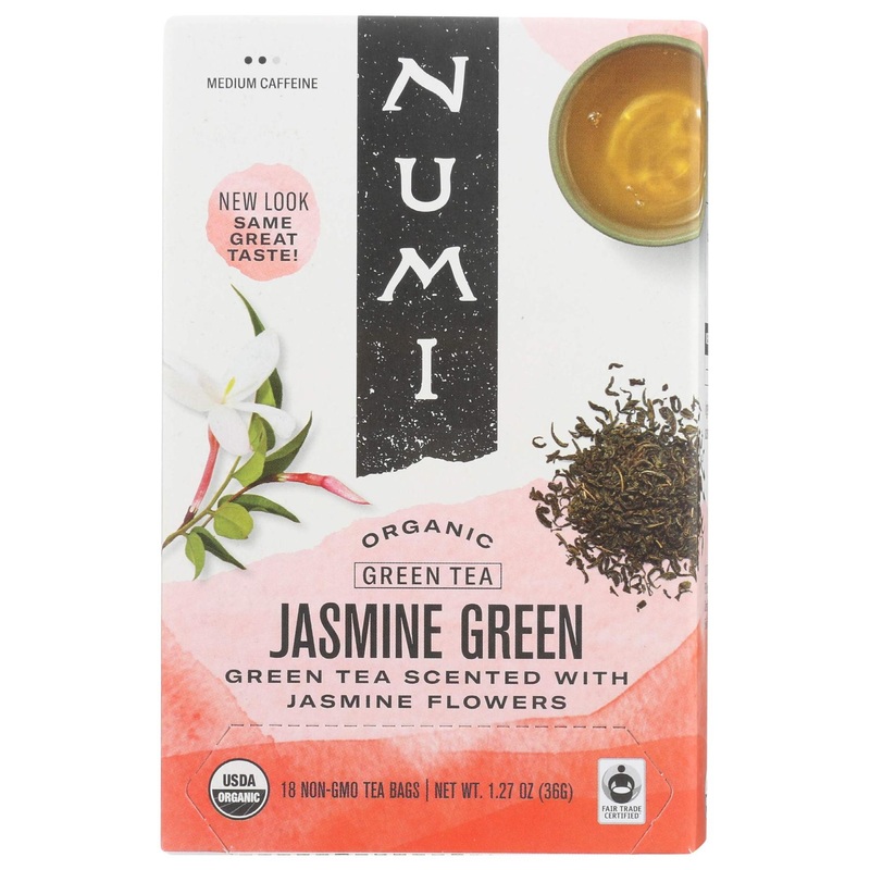 Numi Organic Jasmine Green Tea - 18 Count - Premium Organic Tea Bags