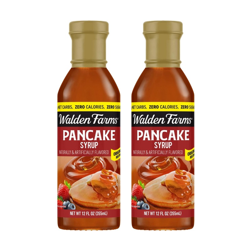 Walden Farms Calorie Free Pancake Syrup - 2 Pack (12 oz Bottles) | Sugar-Free Gourmet Syrup