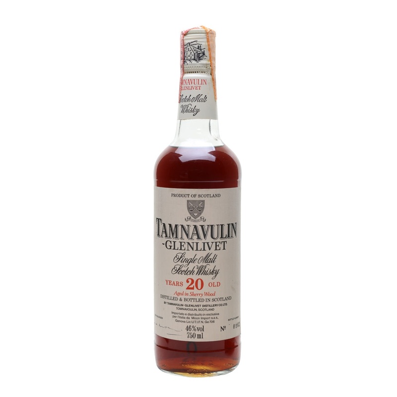 Tamnavulin-Glenlivet 20 Year Old Sherry Cask Speyside Single Malt Scotch Whisky