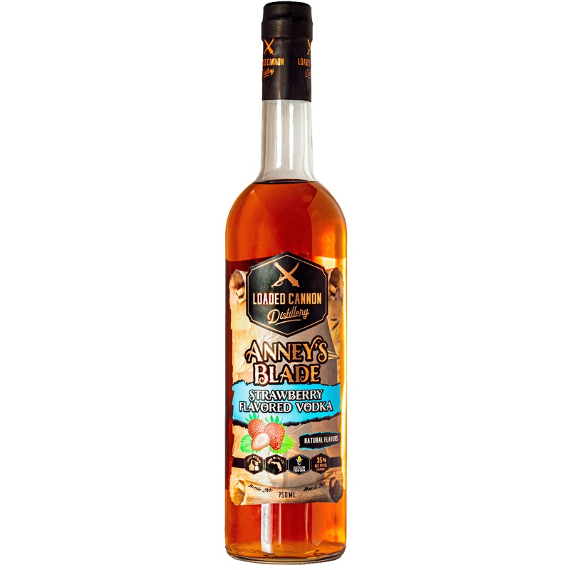 Loaded Cannon Distillery | Anney's Blade Strawberry Flavored Vodka