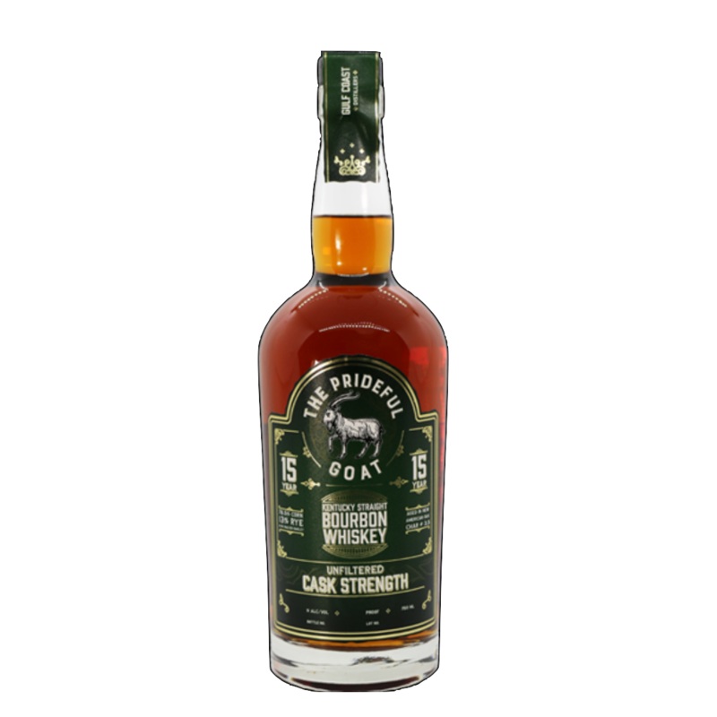 The Prideful Goat 15yr Straight Rye Cask Strength Bourbon Whiskey