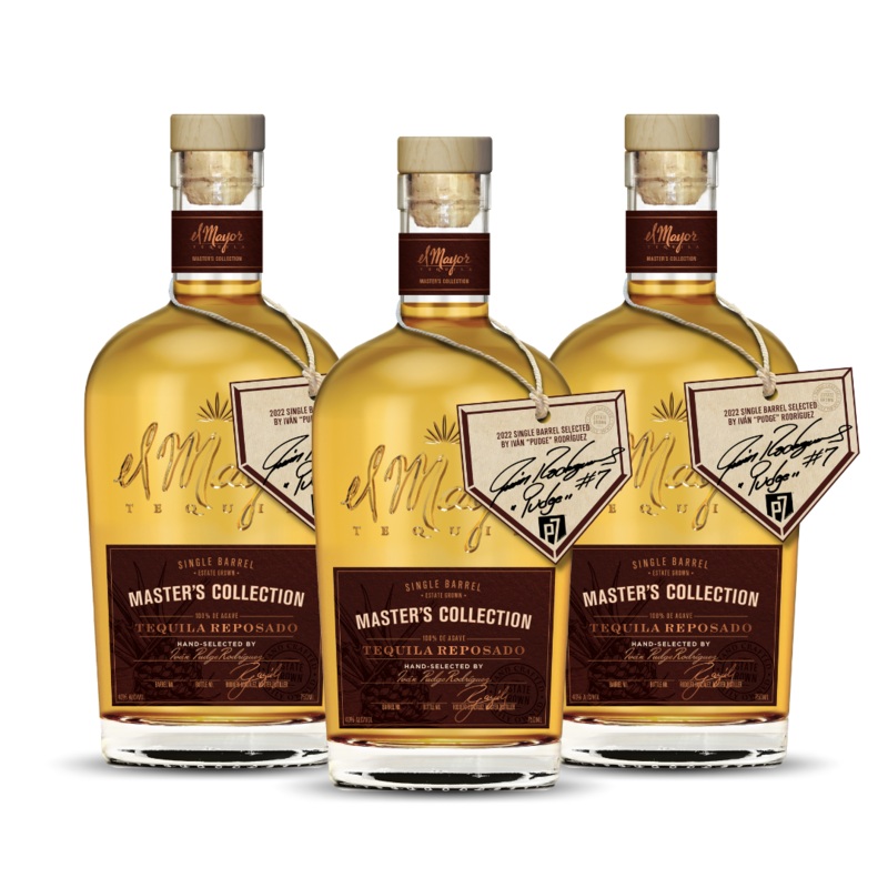 EL MAYOR | MASTERS COLLECTION | PUDGE RODRIGUEZ SINGLE BARREL REPOSADO | 2022 LIMITED EDITION | (3) BOTTLE BUNDLE