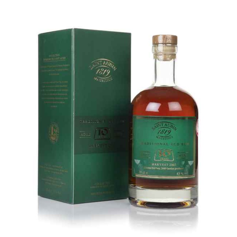 St Aubin 10 Year Old  Harvest 2003 Mauritian Rum | 700ML