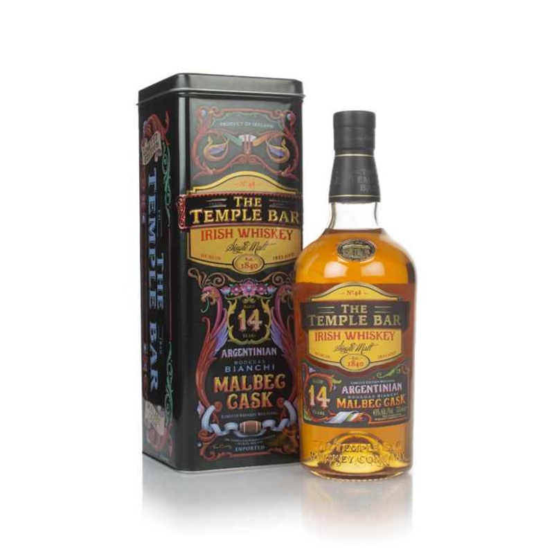 The Temple Bar 14 Year Old Malbec Cask Finish Irish Whiskey | 700ML