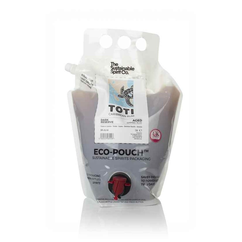 Toti Dark Rum Eco-Pouch (The Sustainable Spirit Co.) Caribbean Rum | 2.8L