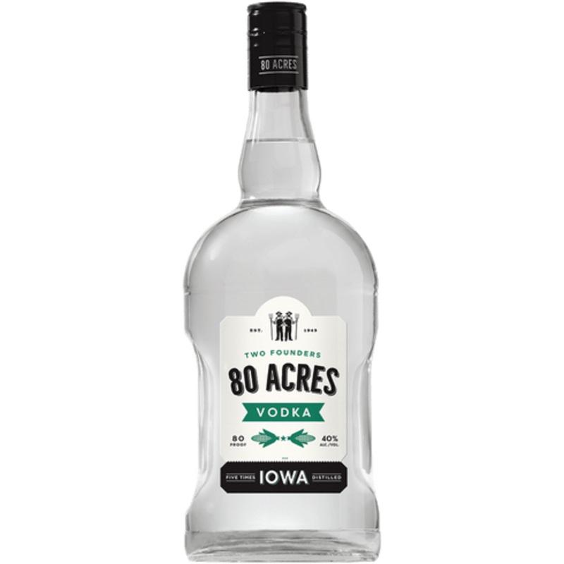 Two Founders 80 Acres Vodka | 1.75L