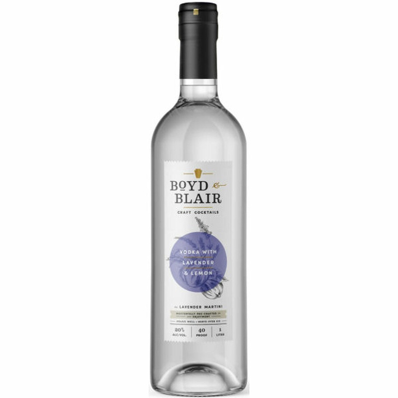 Boyd & Blair The Lavender Martini Ready to Drink Craft Cocktail | 1L