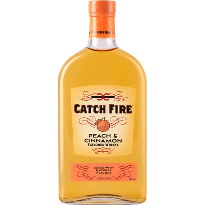 Catch Fire Peach & Cinnamon Canadian Whisky