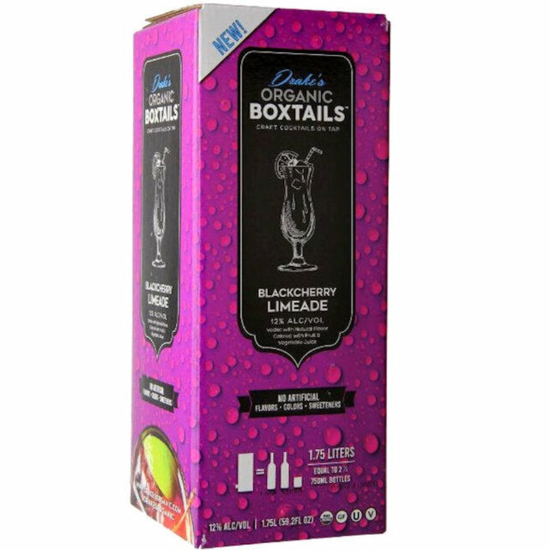 Drake's Organic Boxtails Blackcherry Limeade Pre-Mixed Cocktail| 1.75L