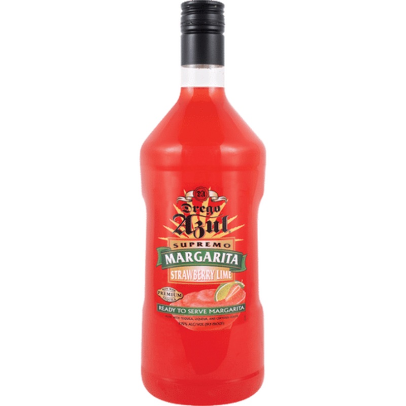 Drego Azul Strawberry Lime Margarita Ready To Drink Cocktail | 1.75L