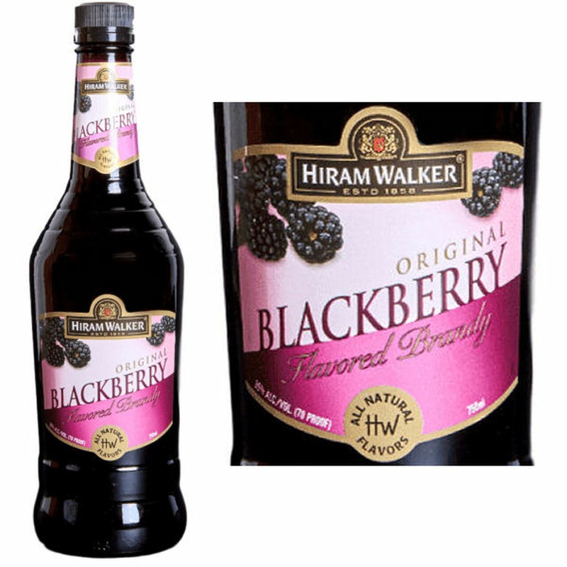 Hiram Walker Blackberry Flavored Brandy |1L