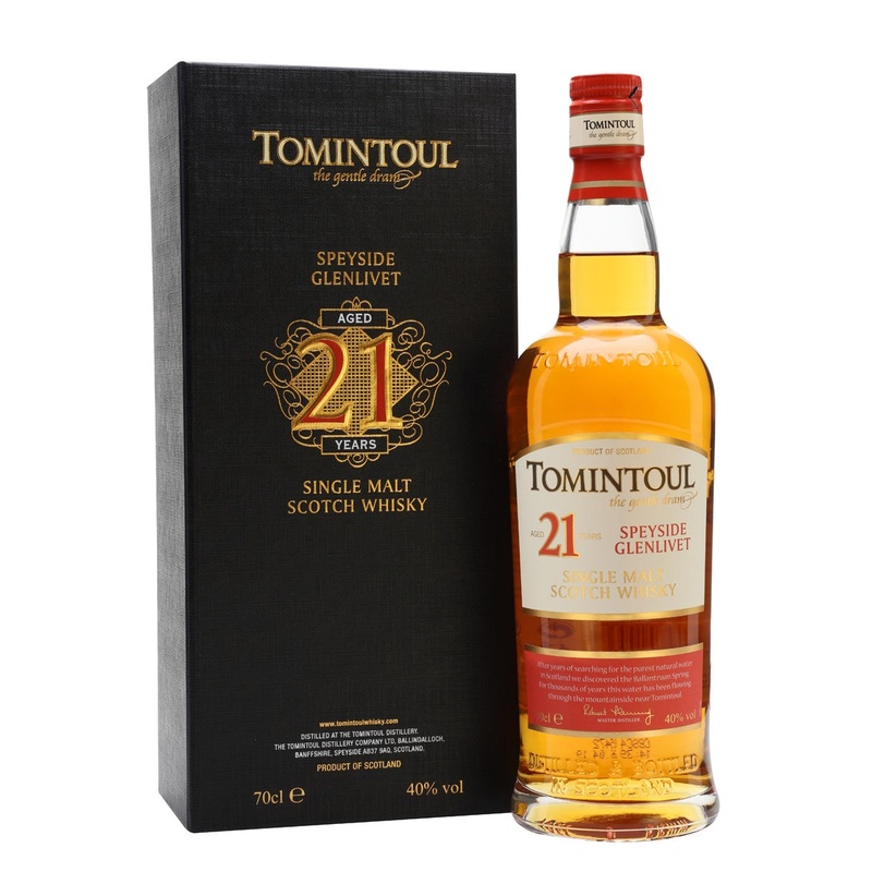 Tomintoul 21 Year Old Speyside Single Malt Scotch Whisky | 700ML