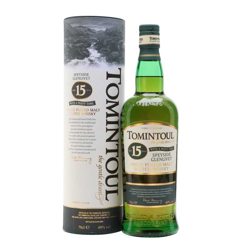 Tomintoul 15 Year Old Peaty Tang Speyside Single Malt Scotch Whisky | 700ML