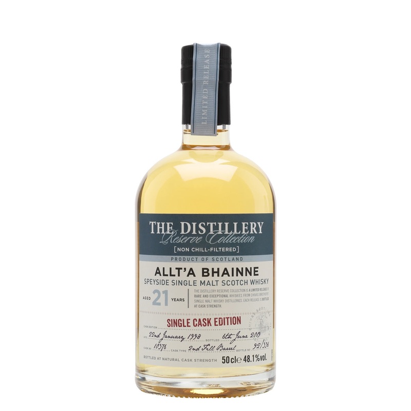 Allt-a-Bhainne 1998 21 Year Old Distillery Edition Speyside Single Malt Scotch Whisky | 500ML
