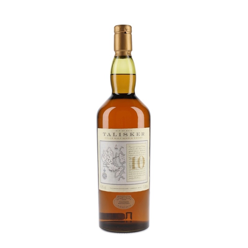 Talisker 10 Year Old Map Label Island Single Malt Scotch Whisky | 1L