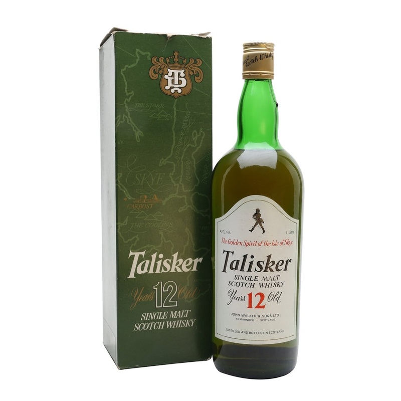 Talisker 12 Year Old Bot.1980s Island Single Malt Scotch Whisky | 1L