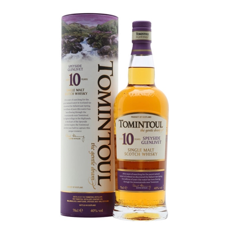 Tomintoul 10 Year Old Speyside Single Malt Scotch Whisky | 700ML