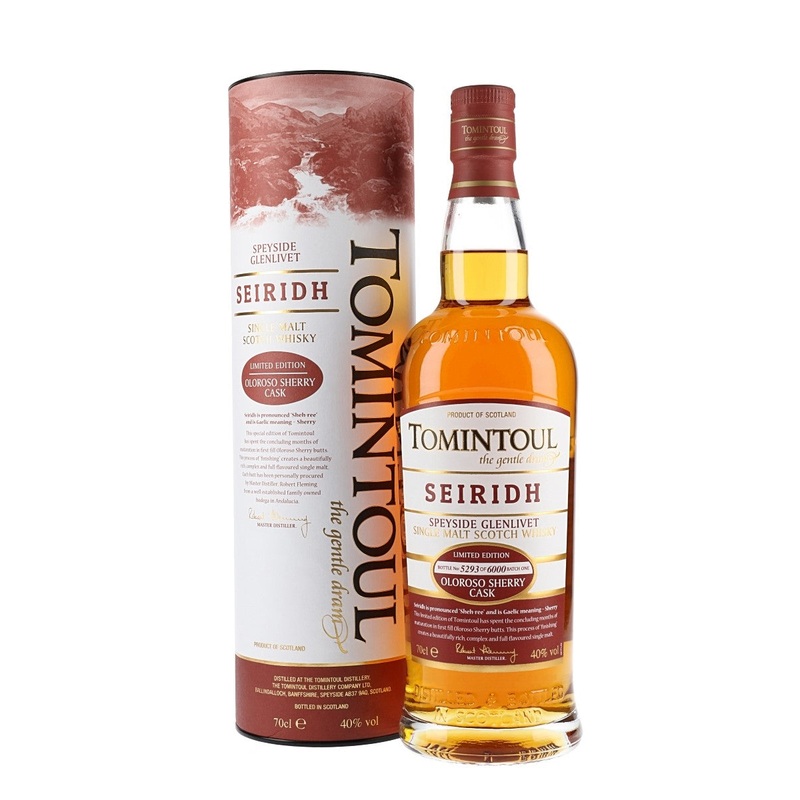 Tomintoul Seiridh Speyside Single Malt Scotch Whisky | 700ML