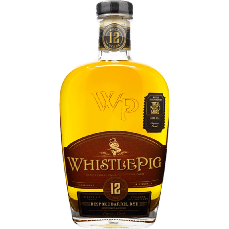 WhistlePig 12 Year Old World Rye Bespoke Blend Barrel Select Whiskey