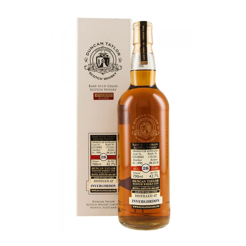 1990 Duncan Taylor Rare Auld Invergordon 28 Year Old Grain Scotch Whisky | 700ML