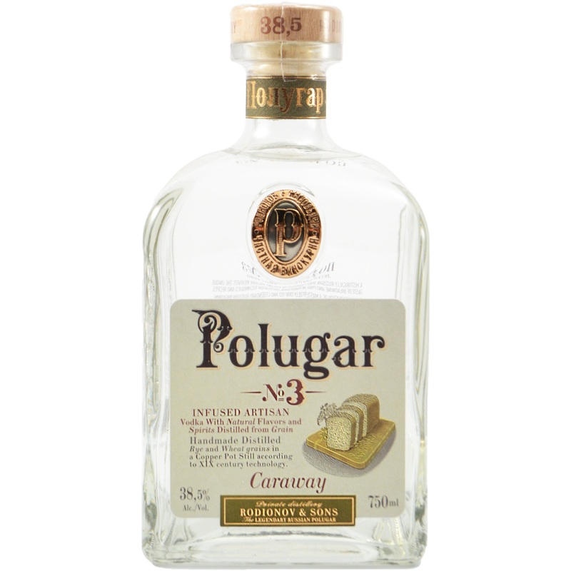 Polugar No. 3 Caraway Infused Artisan Vodka