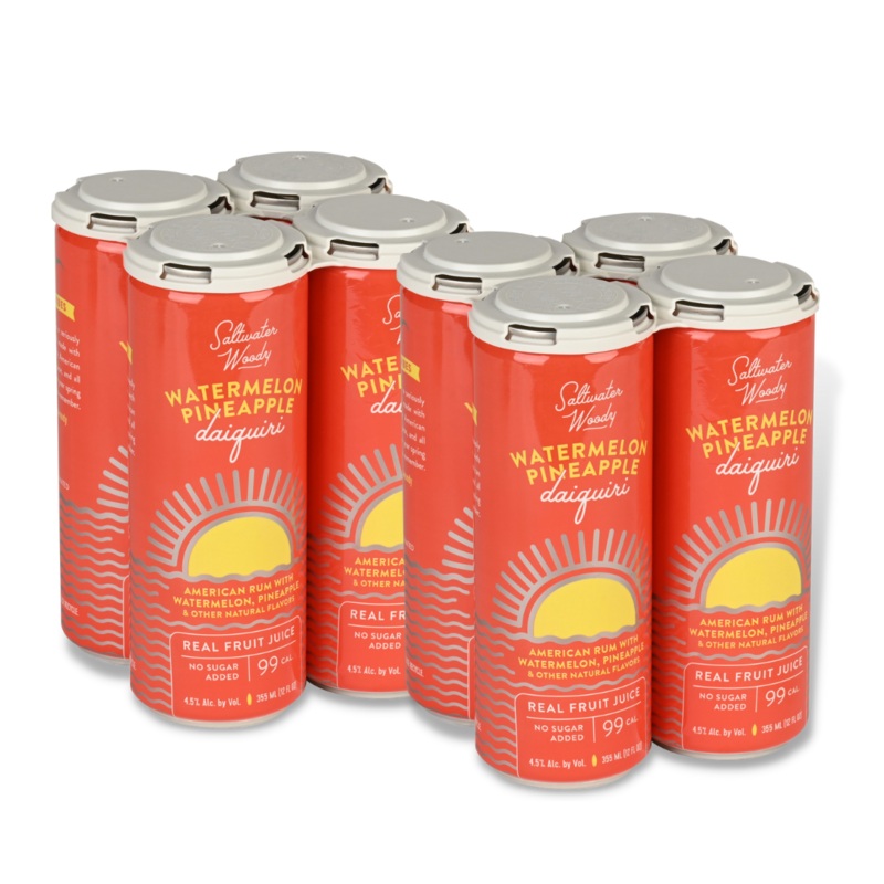 Saltwater Woody Watermelon Pineapple Daiquiri Cans (8)