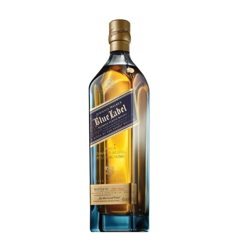 Johnnie Walker Blue Label - 'The Best is Yet to Come, Happy Anniversary!' Engraved Bottle Scotch Whisky