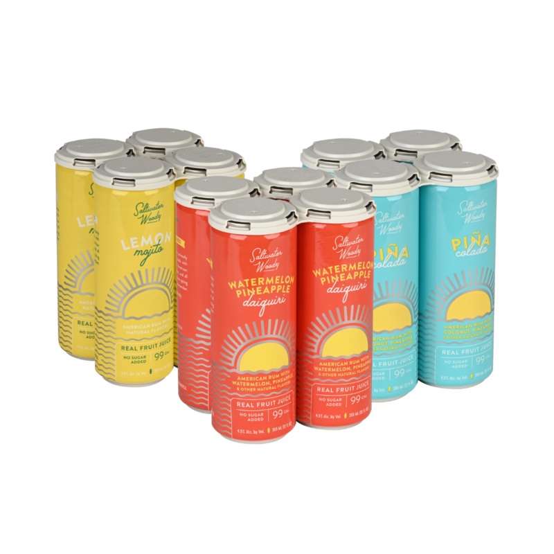 Saltwater Woody Assorted Flavors 3 Pack Cans (12)