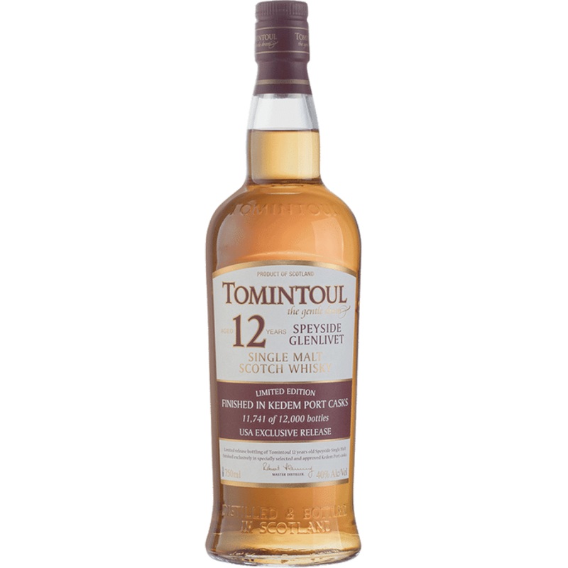 Tomintoul 12 Year Old Kedem Port Cask Finish Scotch Whisky
