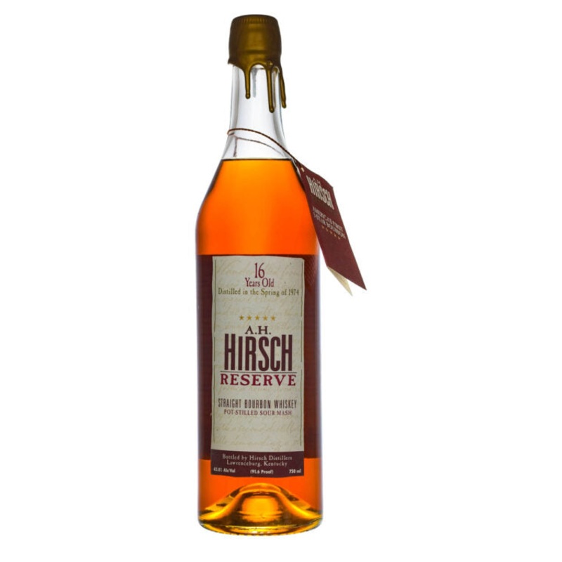 A.H. Hirsch 1974 16 Year Old Reserve / Gold Wax Straight Bourbon Whiskey