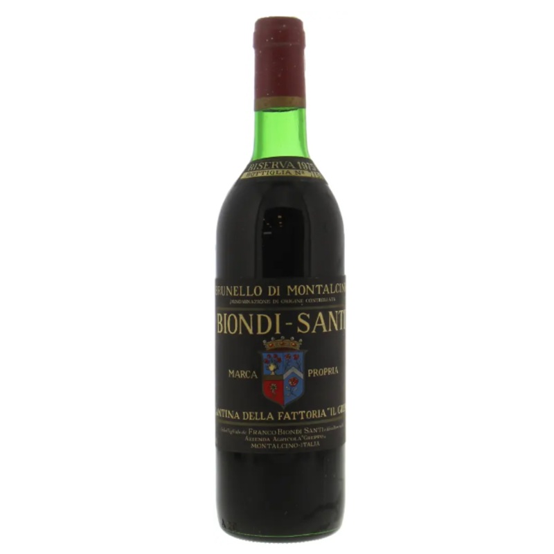 1975 | Biondi Santi | Brunello Riserva Greppo high shoulder
