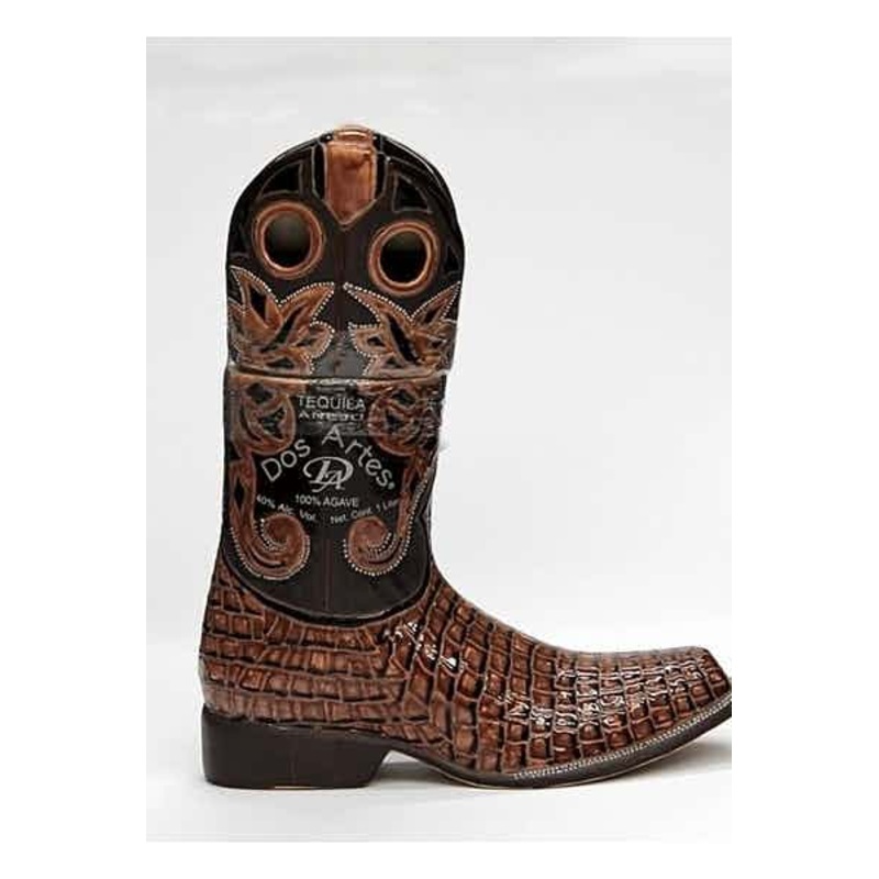 Dos Artes Men's Boot Shape (Beige) Anejo Tequila | 1L