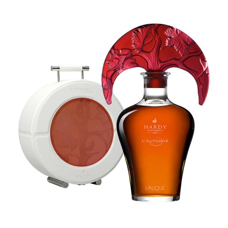 Hardy L'automne Lalique #218 Crystal Decanter Grande Champagne Cognac