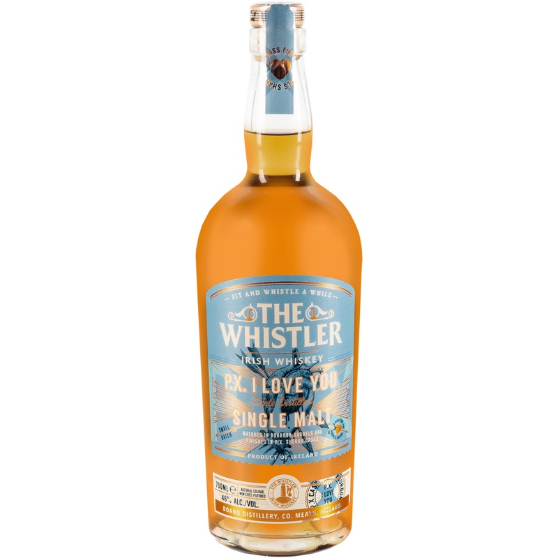 The Whistler P.X. I Love You Finished in PX Sherry Casks Irish Single Malt Whiskey