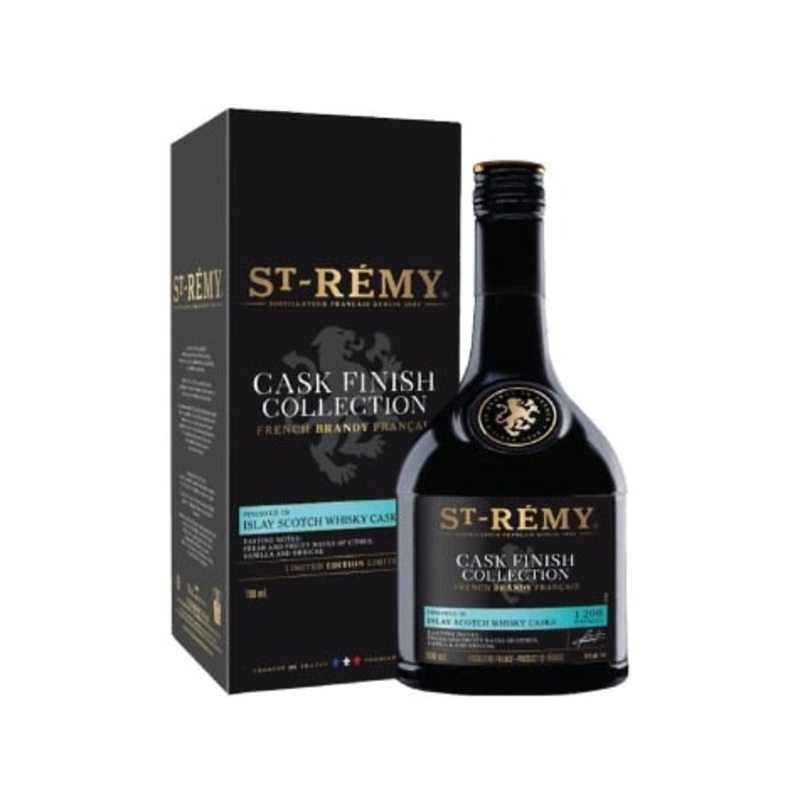 St. Remy 'Cask Finish Collection' Finished in Islay Scotch Whisky Casks French Brandy