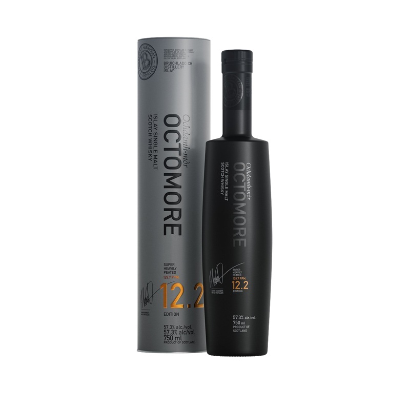 Octomore 12.2 129.7 ppm Scottish Barley 5 year Old Sauternes Finish Scotch Whiskey