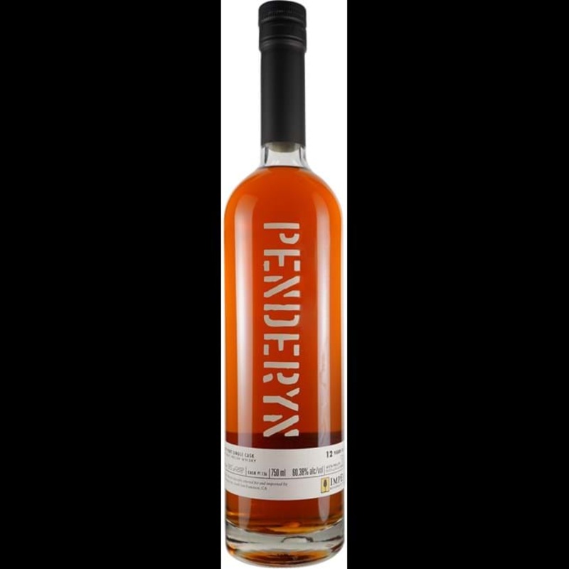 Penderyn 12 year Old ex Ruby Port Cask # PT136 Welsh Single Malt Whiskey