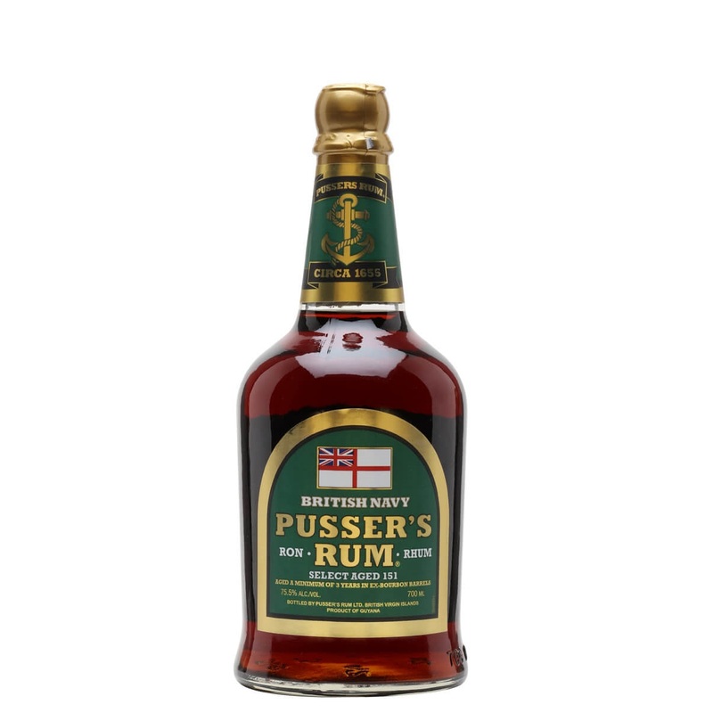 Pusser's British Navy Overproof (Proof 151) Rum | 700ML