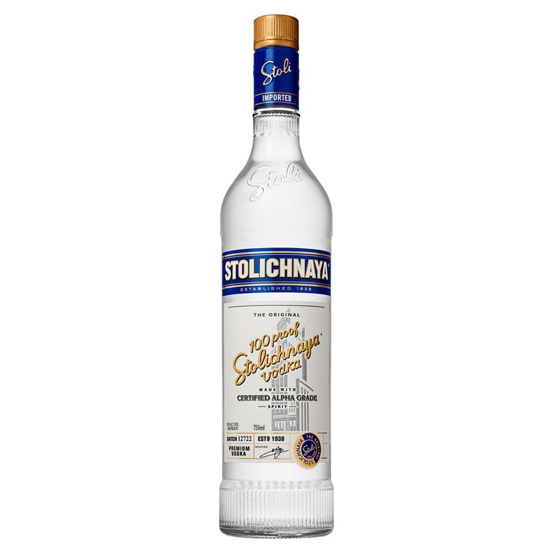 Stolichnaya 100 Proof Vodka
