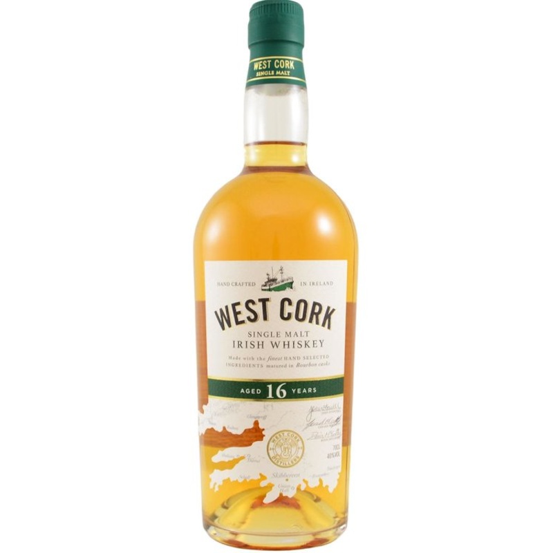 West Cork Single Malt 16 Year Old Bourbon Cask Irish Whiskey | 700ML
