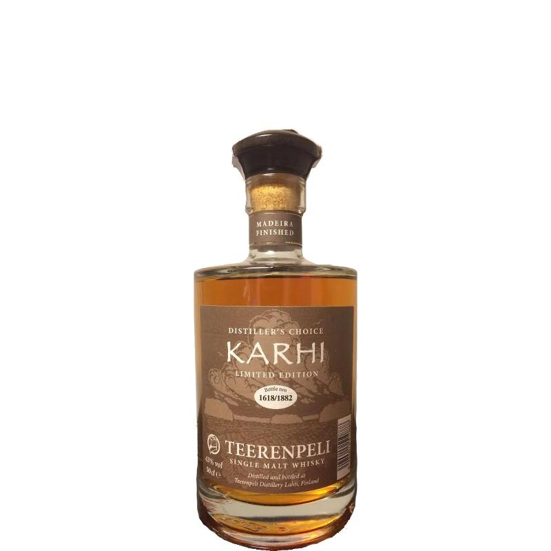 Teerenpeli Distillers Choice Karhi, Madeira Wood Finish Single Malt Whisky | 500ML