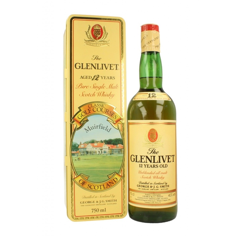 The Glenlivet 12 Year Old Classic Golf Courses Muirfield Scotch Whisky