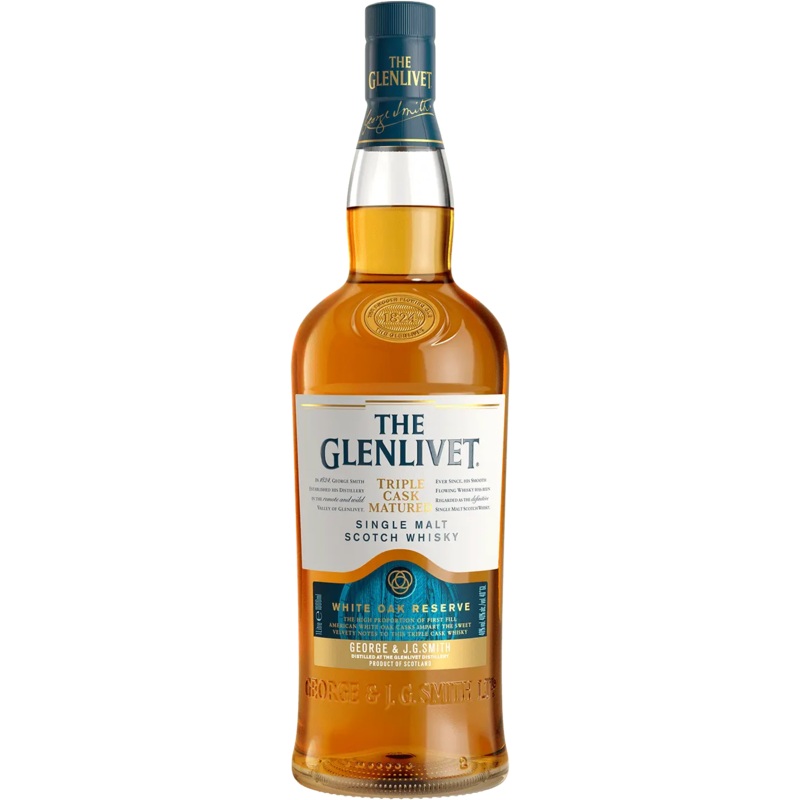 The Glenlivet White Oak Reserve Triple Cask Matured Scotch Whisky | 1L