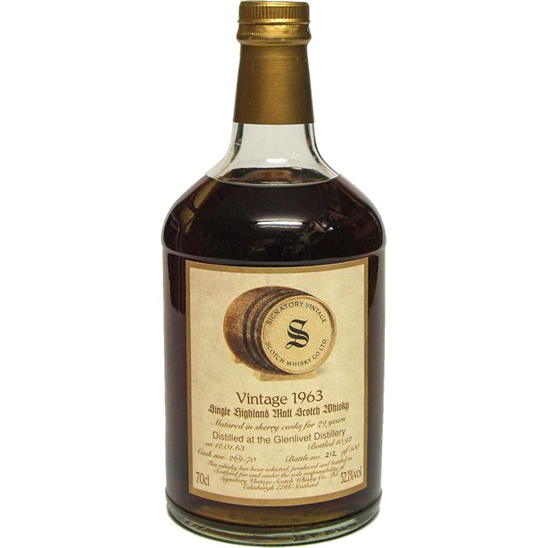 The Glenlivet 1963, 29 Year Old (B.1992) Signatory Vintage Scotch Whisky | 700ML