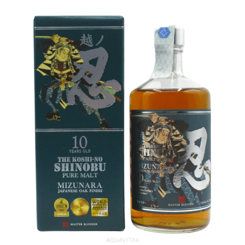 The Koshi-No Shinobu 10 Year Old Pure Malt Mizunara Oak Finish Whisky | 700ML
