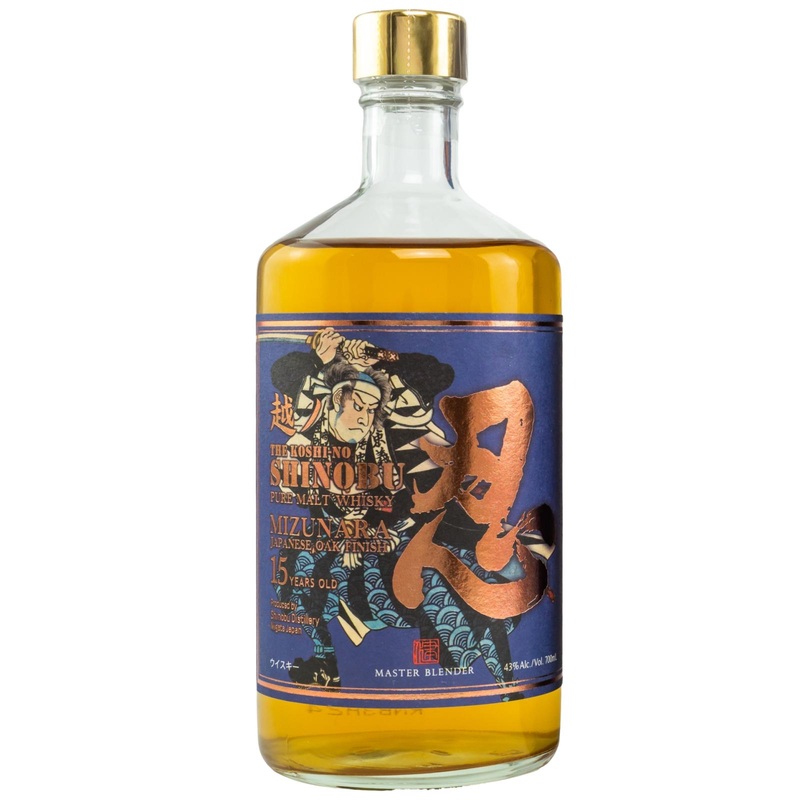 The Koshi-No Shinobu 15 Year Old Pure Malt Mizunara Oak Finish Whisky | 700ML