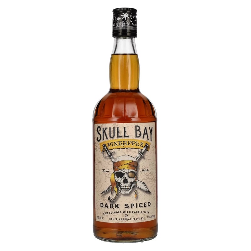 Skull Bay Dark Spiced Pineapple Rum | 700ML