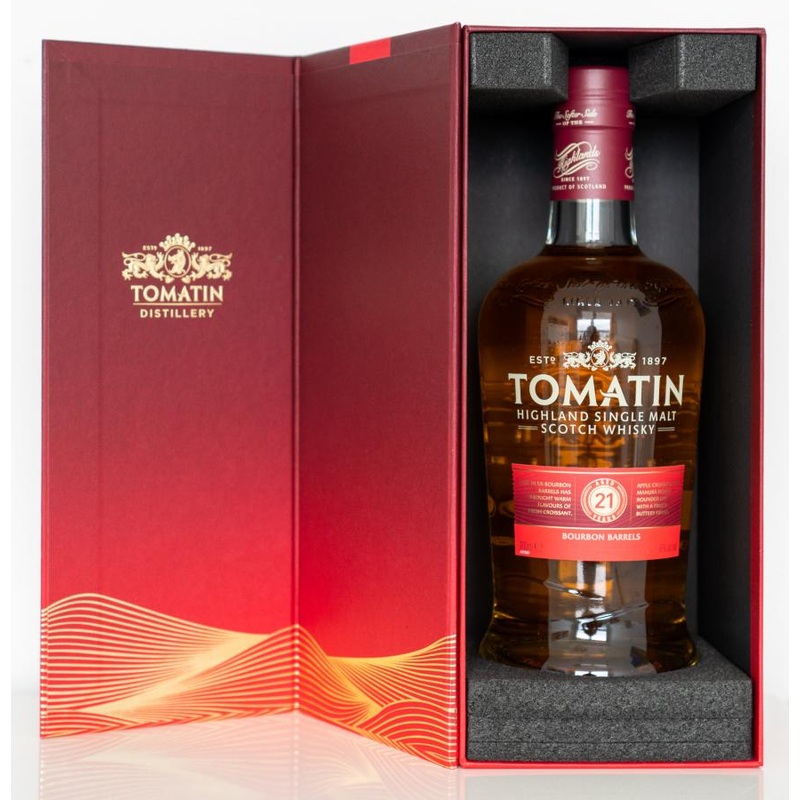 Tomatin 21 Year Old Bourbon Barrels Travel Retail Exclusive Scotch Whisky | 700ML