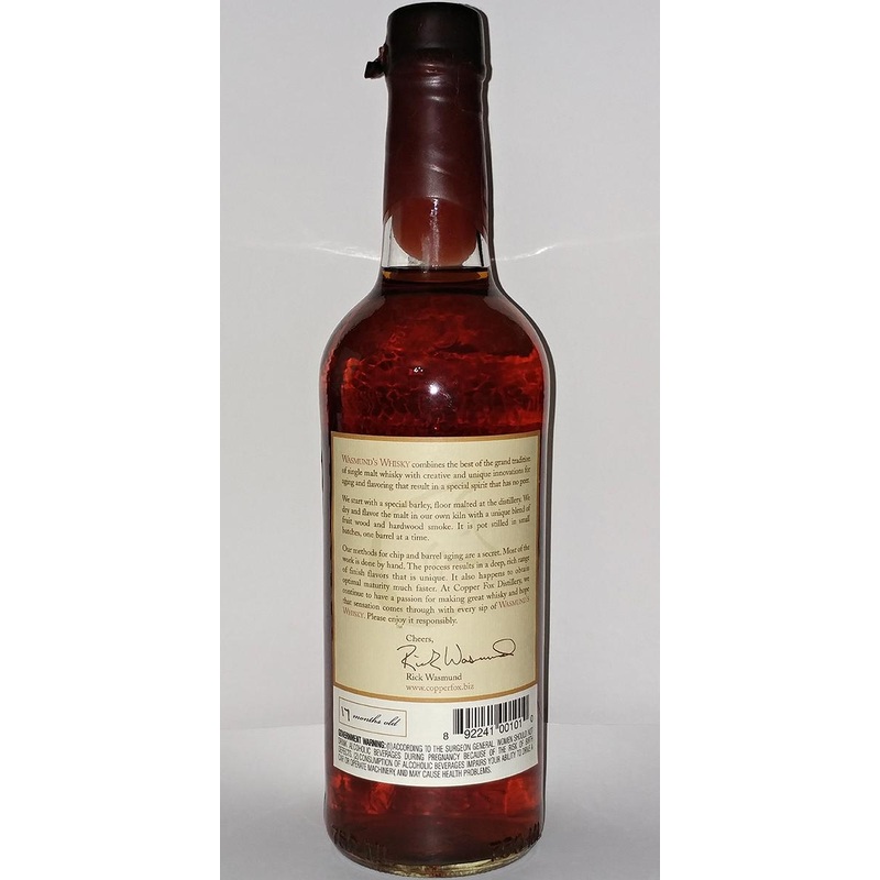 Wasmund's Copper Fox 12 Months Rye American Grain Spirit | 700ML